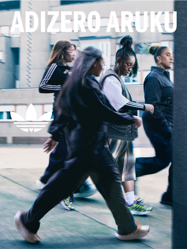DJ Jordss and friends wearing the adizero ARUKU shoes