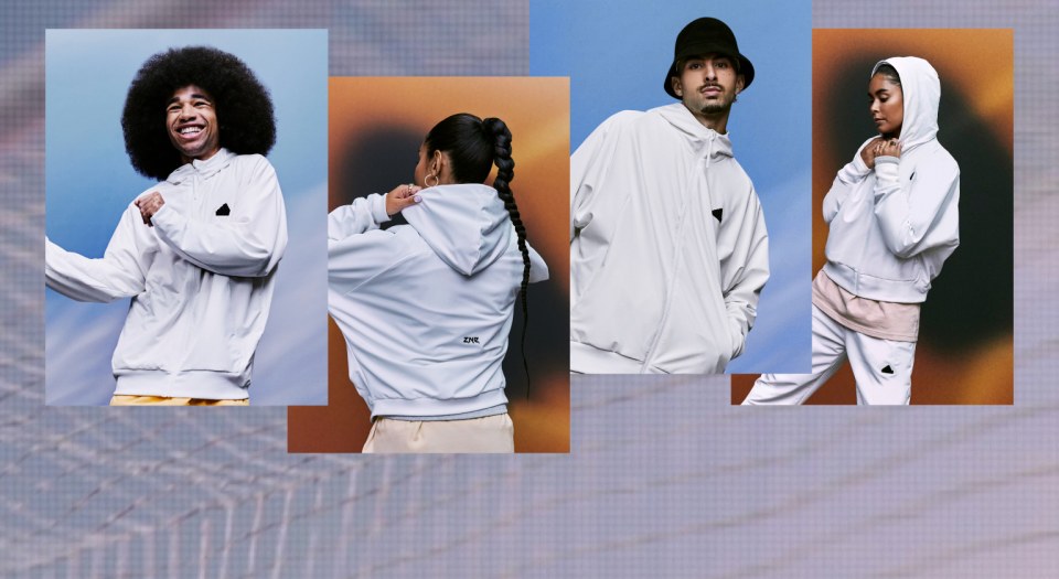 adidas Z.N.E. Woven Full-Zip Hooded Track Top - White | adidas UK