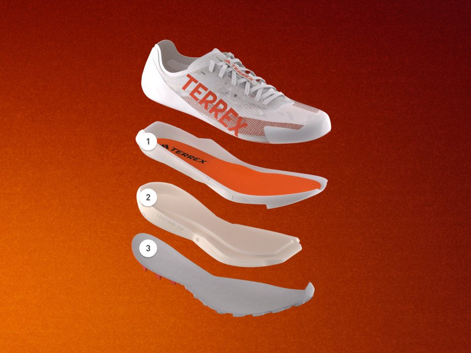 adidas Terrex Agravic Speed Trail Running Sneakers - Beige