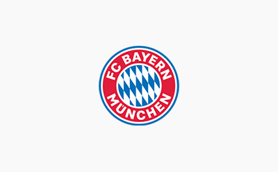 The image displays the logo of the German football club FC Bayern München, featuring the iconic red and white diamond pattern and the club's name.