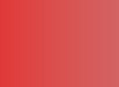 A solid, vibrant red background fills the entire frame.