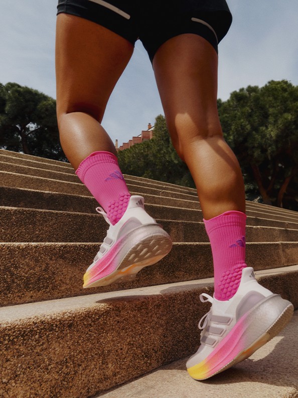 Close-up image of legs running in Ultraboost 5.