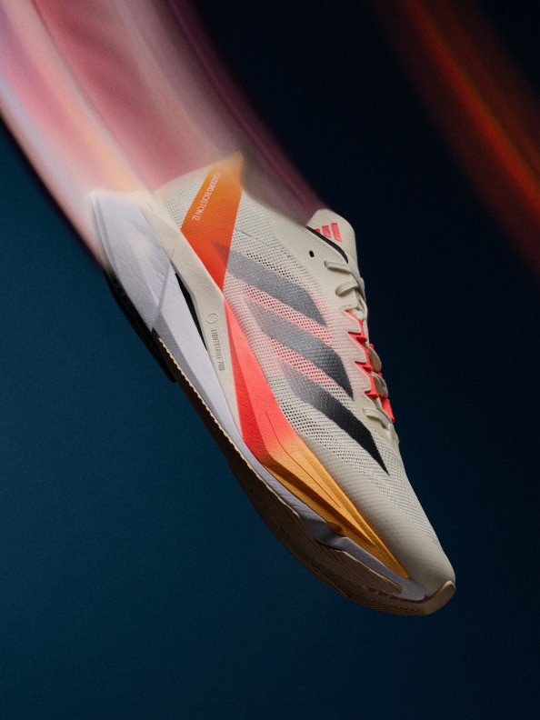 A close up of the new Adizero Boston 12.