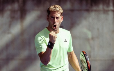 A man wearing the new adidas padel gear.