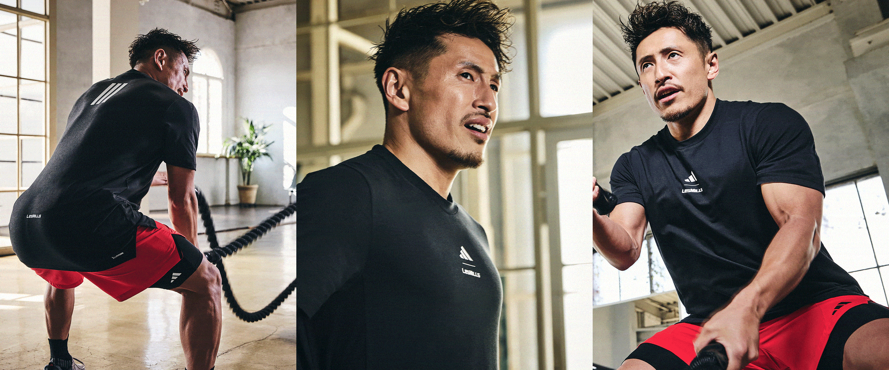 早い者勝ち adidas Les Mills For A Fitter Planet Tシャツ