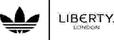 The image features the Adidas logo and the word "LIBER" in large text, with "LONDON" written below it, all in a black and white colour scheme.