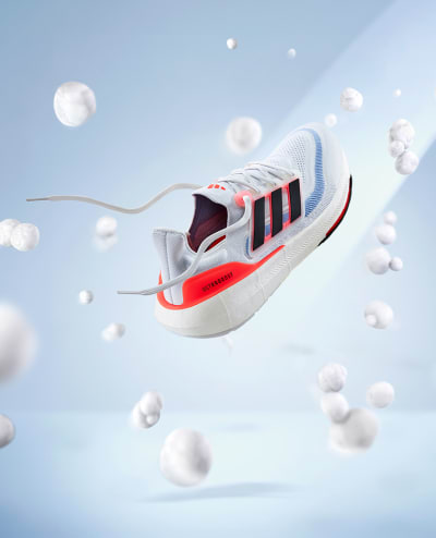 Image of floating Ultraboost Light running shoe.