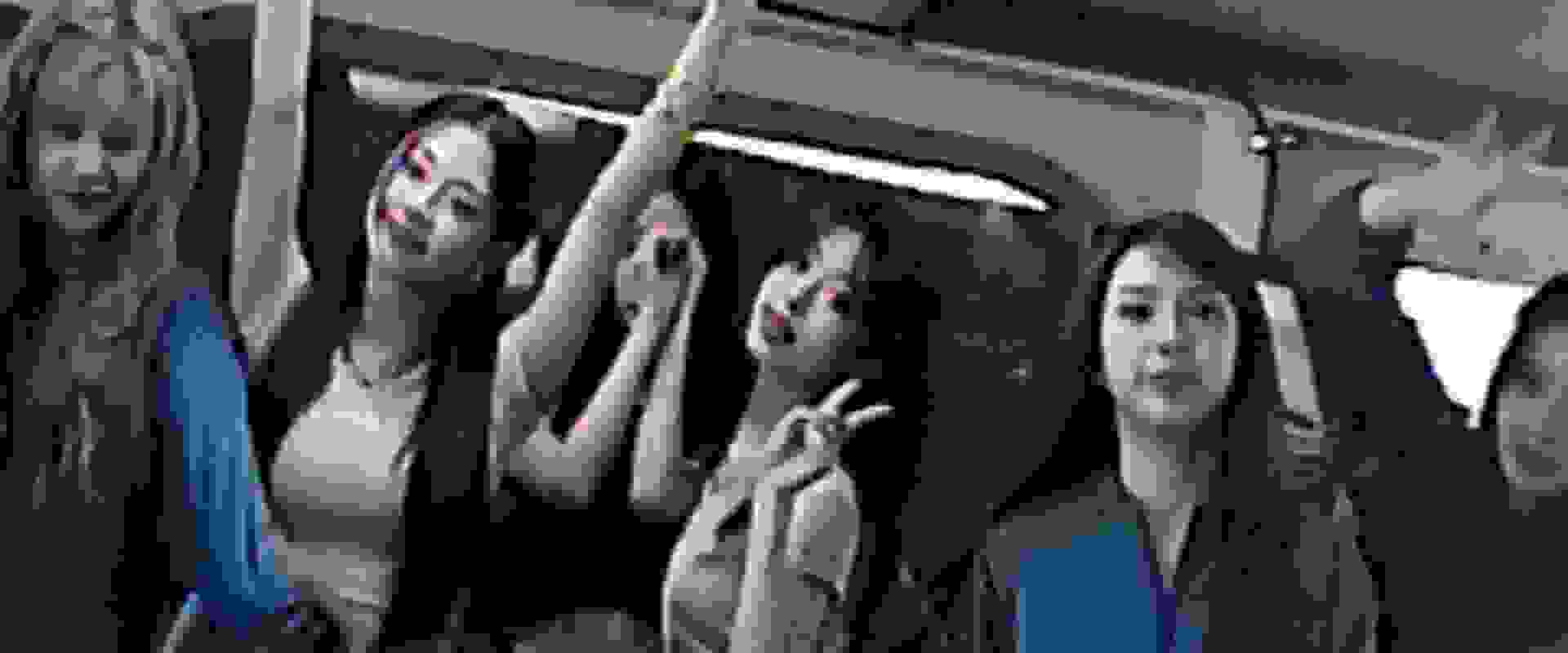 A video plays of BABYMONSTER wearing outfits from the new ADIDAS Z.N.E. range.