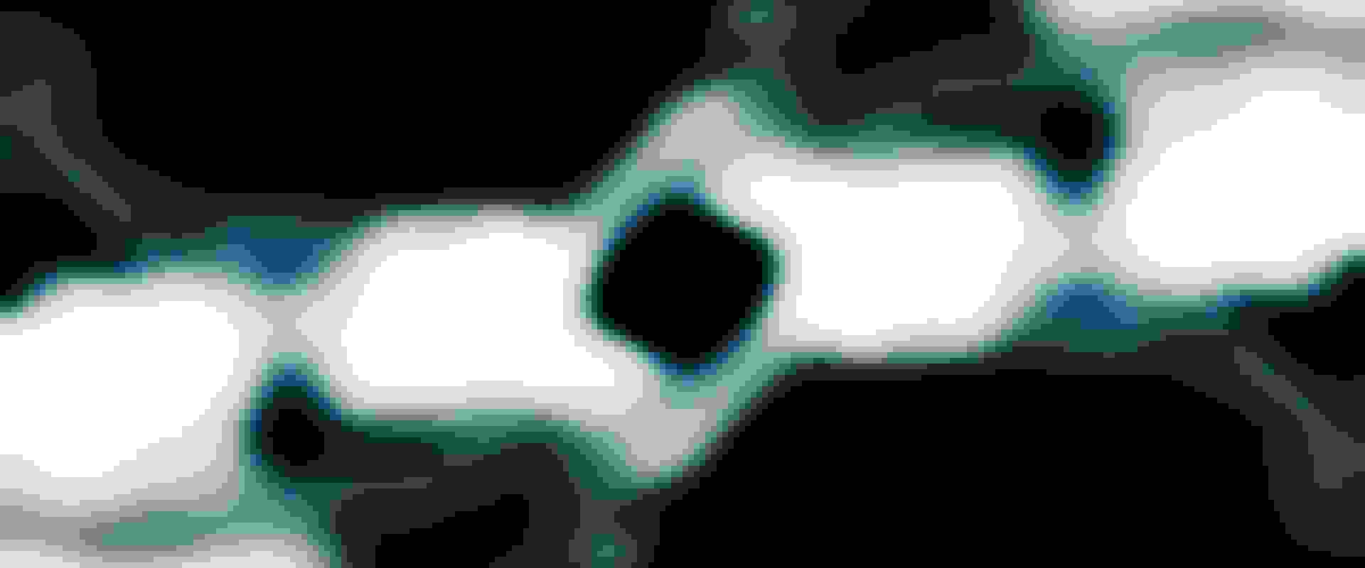 The image shows a close-up view of a pair of eyes with long, thick eyelashes against a dark background.