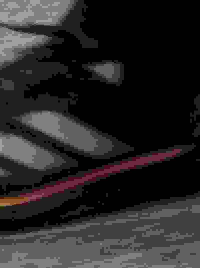 close up of adizero shoe