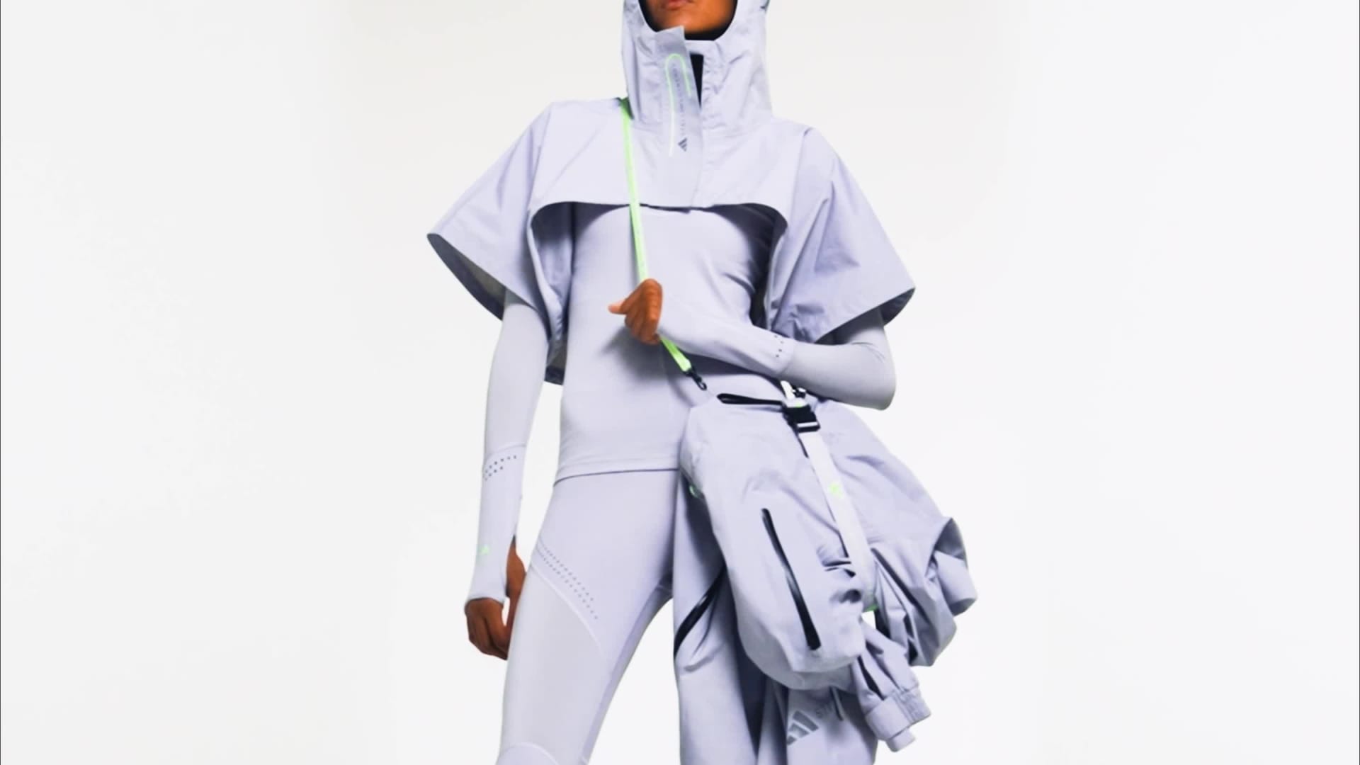 adidas by Stella McCartney TrueNature RAIN.RDY Coat - Grey