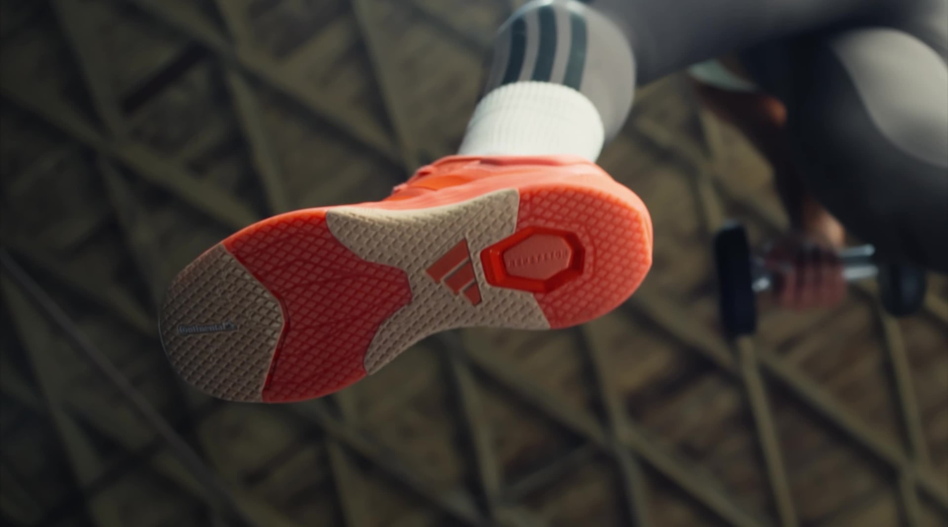 A video featuring atheletes lifting, jumping, and running in the new Dropset 4.