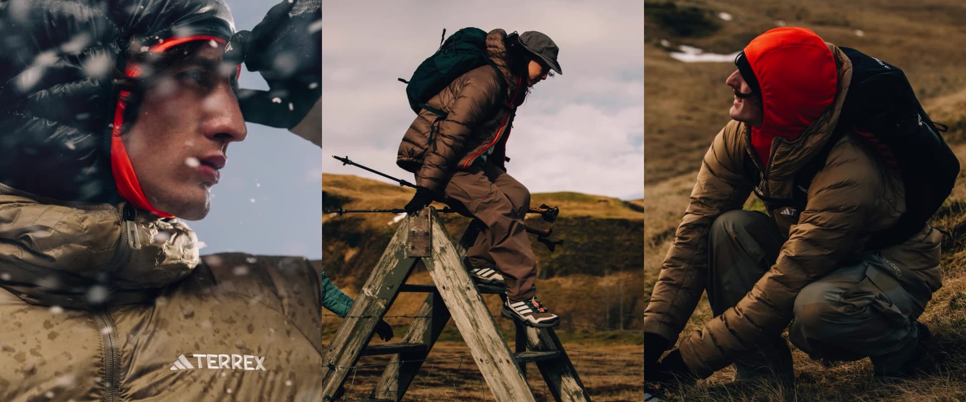 この写真には、ミリタリースタイルの制服を着て山岳地帯の風景の中に立っている数人の人物が写っている。