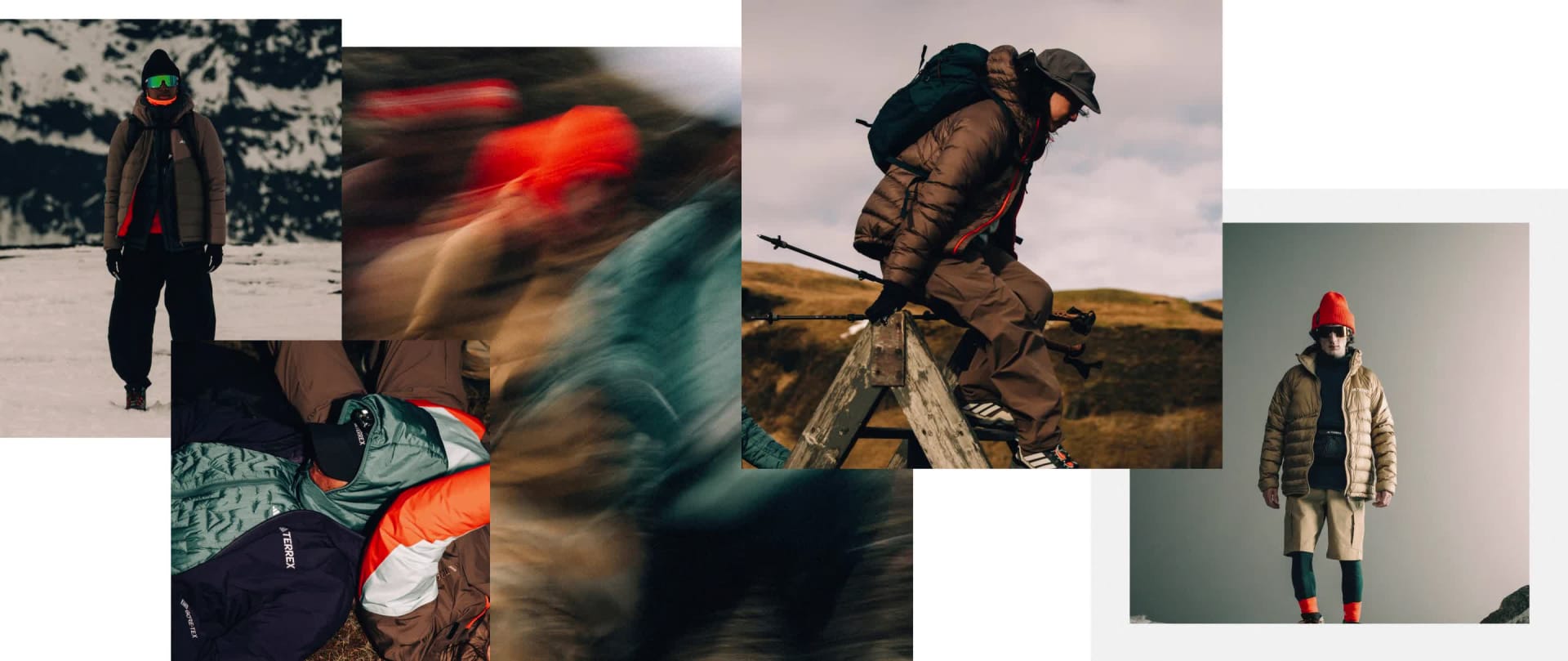 L'image semble représenter une personne portant une tenue colorée à motif avec un foulard ou un casque rouge, debout devant un fond flou qui suggère un environnement bondé ou occupé.