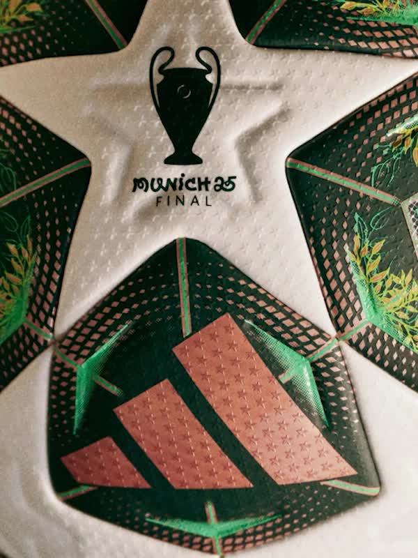 Visual composition featuring the UCL Official Match ball