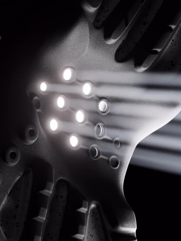 A close-up video of the black adidas Originals by Dingyun Zhang Kouza sneaker.